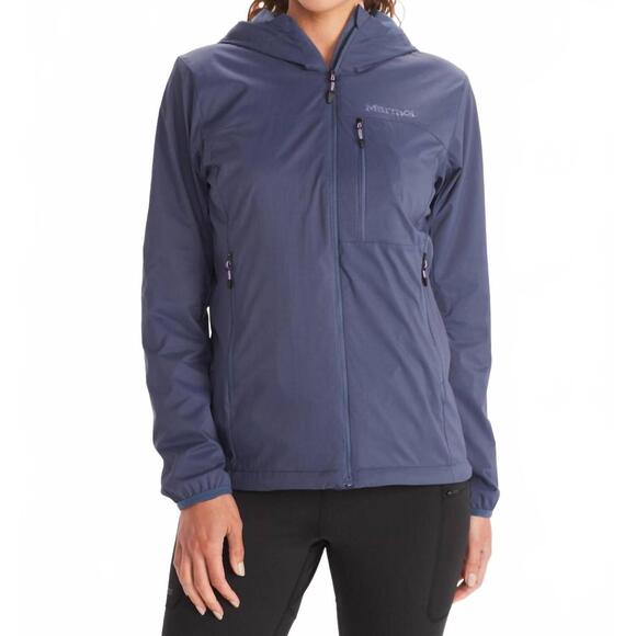 NEW MARMOT ether driclime hoody jacket in storm